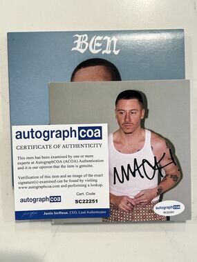 Macklemore Signed Autographed CD Ben ACOA Autographed COA Authenticated #2